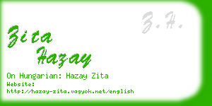 zita hazay business card